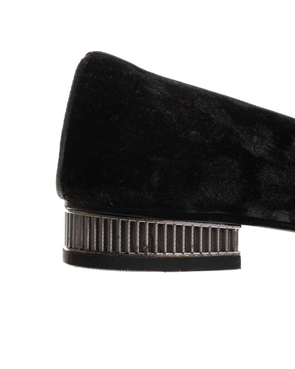 Christian Louboutin Dandyrocks velvet heel-stud slip-on shoes Christian Louboutin