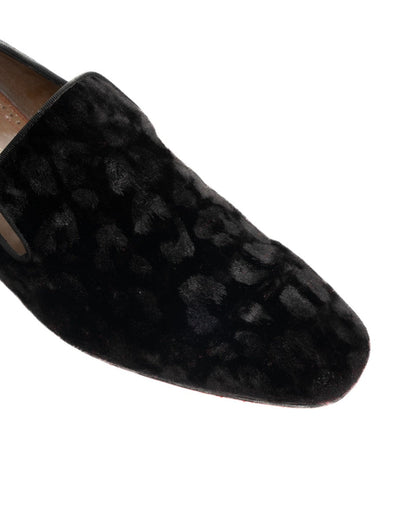 Christian Louboutin Dandyrocks velvet heel-stud slip-on shoes Christian Louboutin