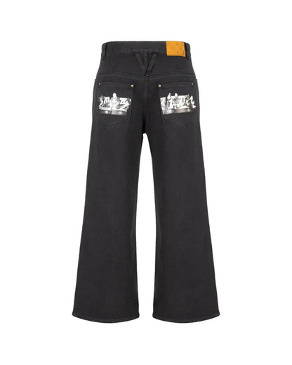 Louis Vuitton graffiti pocket jeans Louis Vuitton
