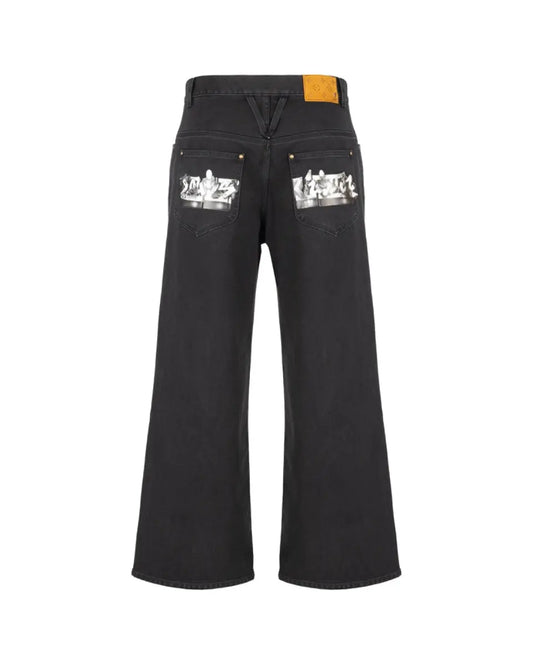 Louis Vuitton graffiti pocket jeans Louis Vuitton