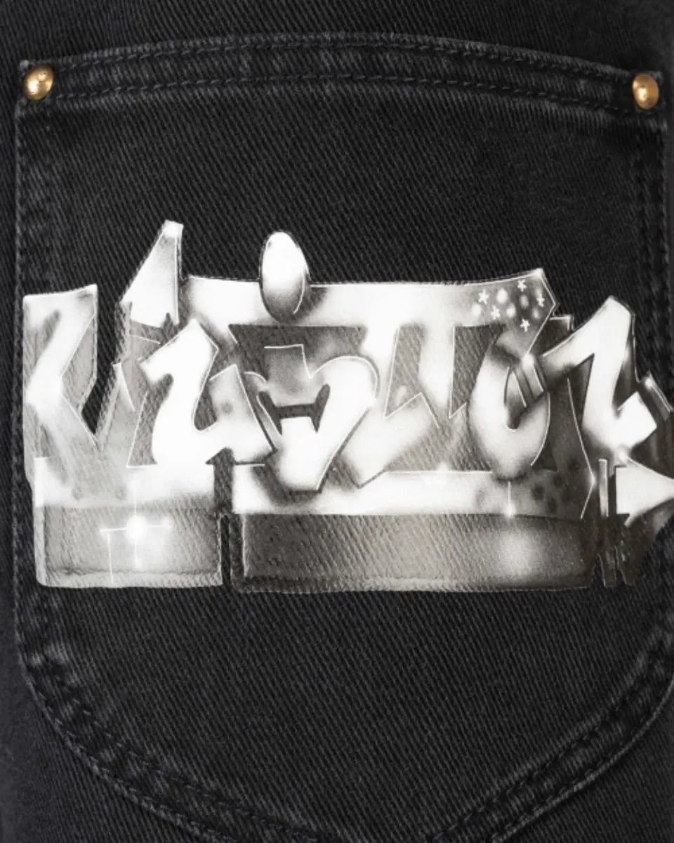 Louis Vuitton graffiti pocket jeans