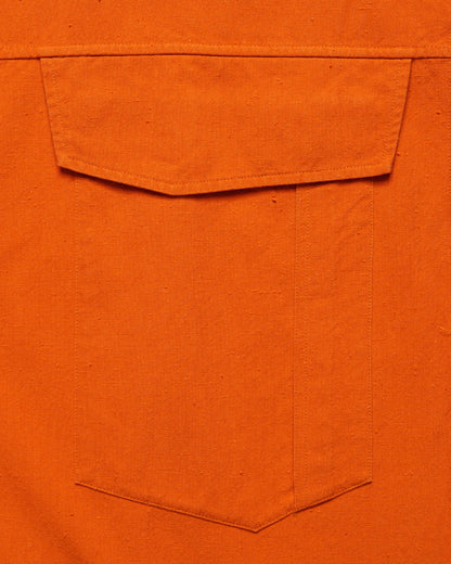 Louis Vuitton heavy cotton oversized orange button-up shirt Louis Vuitton