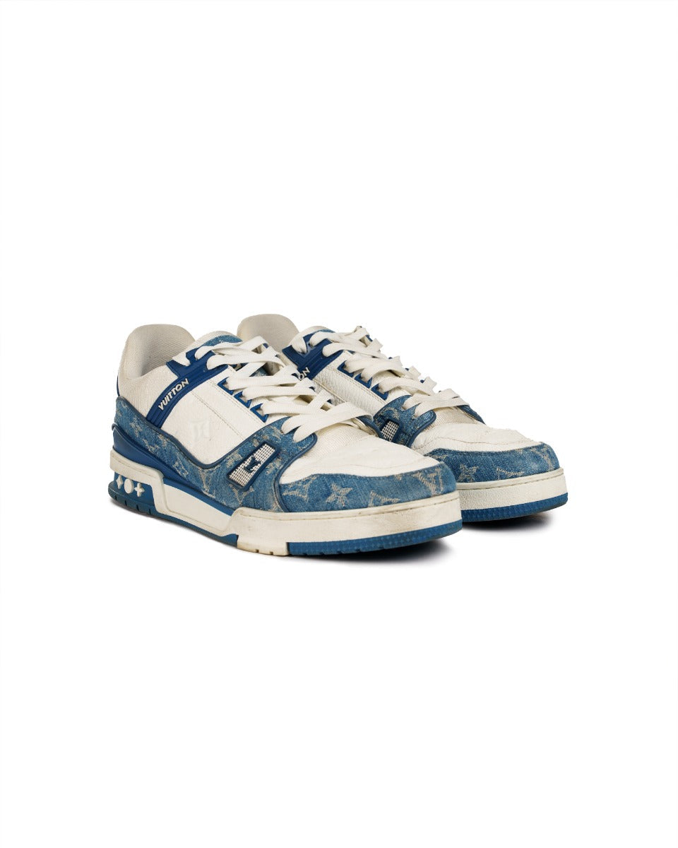 Louis Vuitton LV Trainer monogram denim sneakers