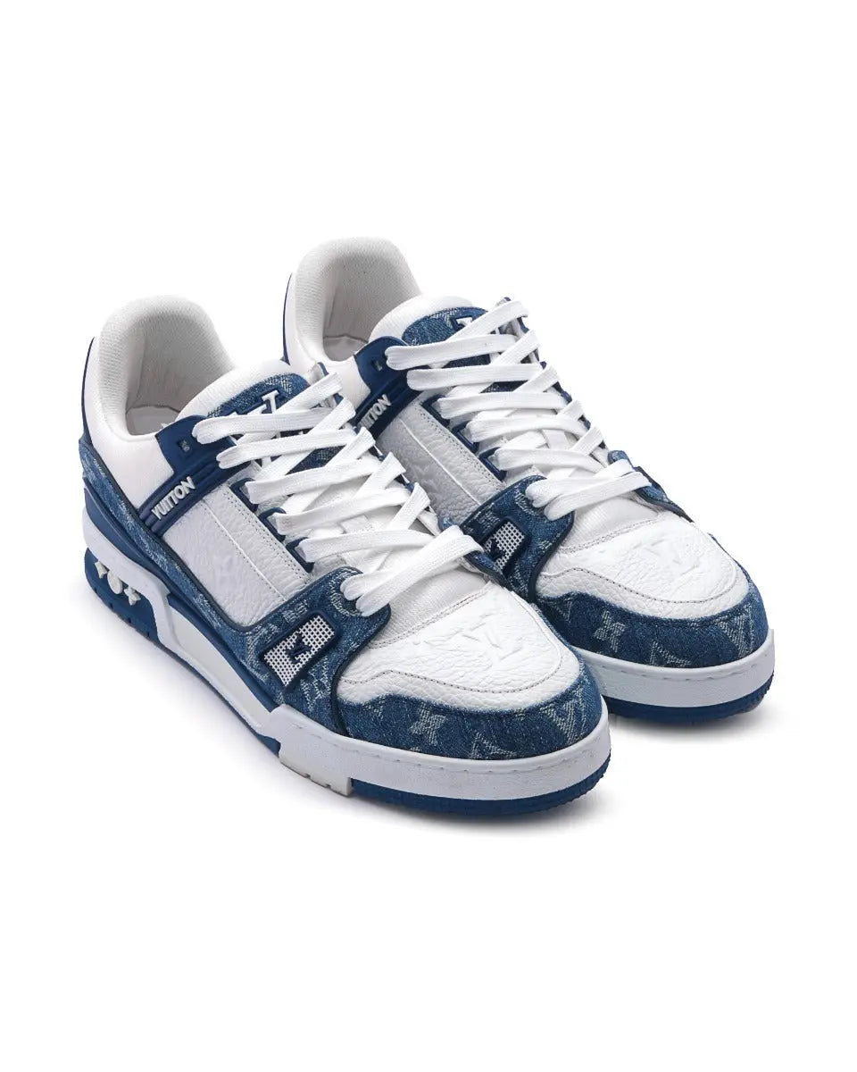 Louis Vuitton LV Trainer Monogram Denim Sneakers