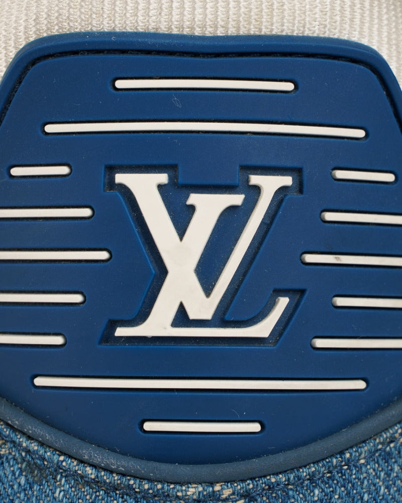Louis Vuitton LV Trainer monogram denim sneakers thumbnail