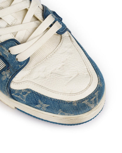 Louis Vuitton LV Trainer monogram denim sneakers Louis Vuitton