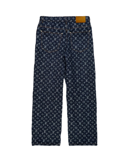 Louis Vuitton Monogram jacquard denim pants Louis Vuitton