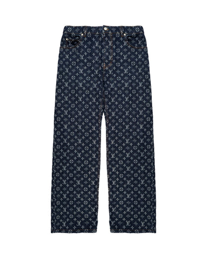 Louis Vuitton Monogram jacquard denim pants Louis Vuitton