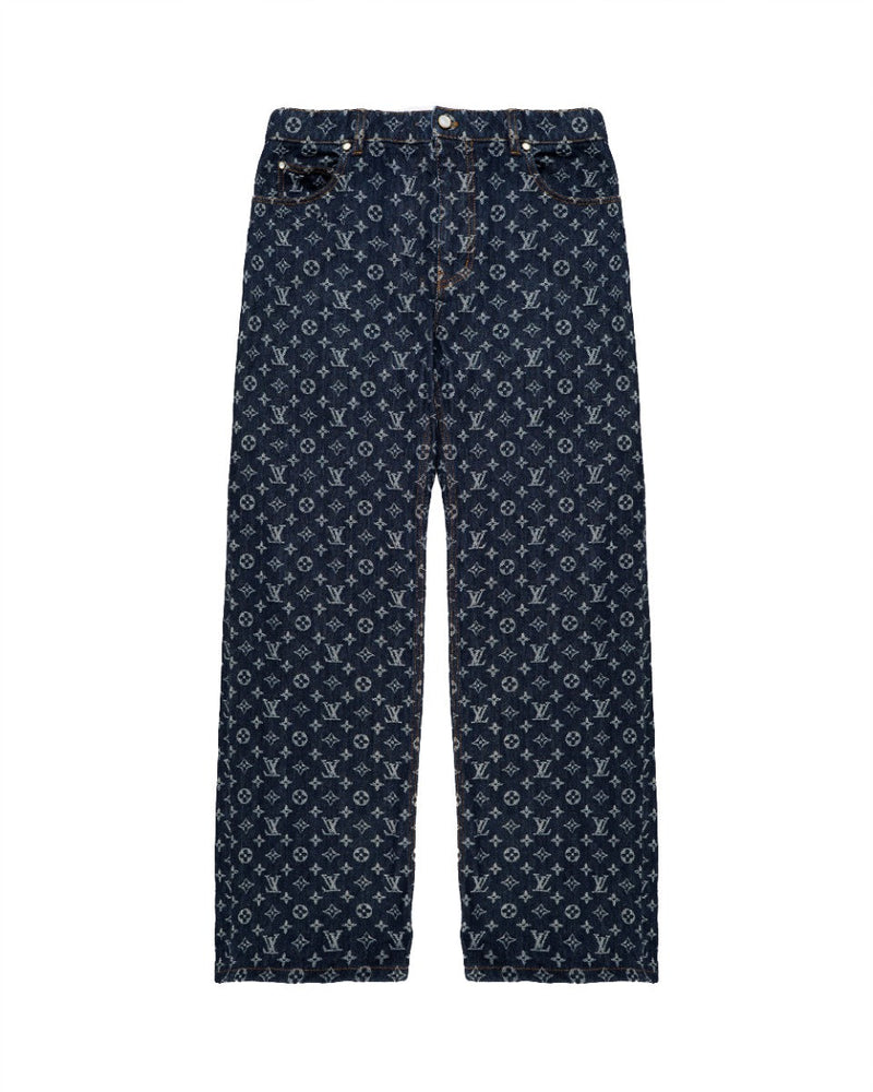 Louis Vuitton Monogram jacquard denim pants Louis Vuitton