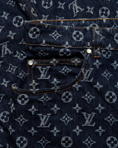 Louis Vuitton Monogram jacquard denim pants Louis Vuitton