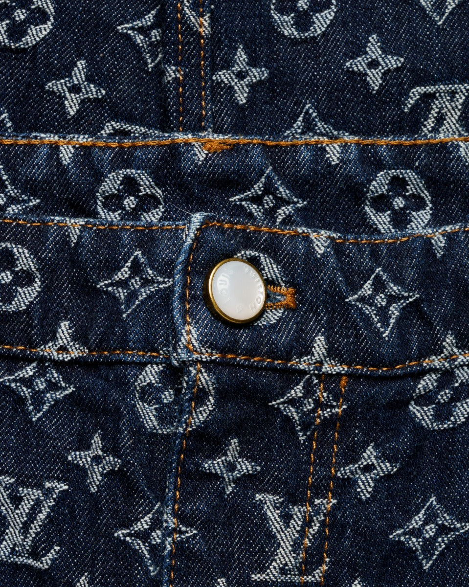Louis Vuitton Monogram jacquard denim pants