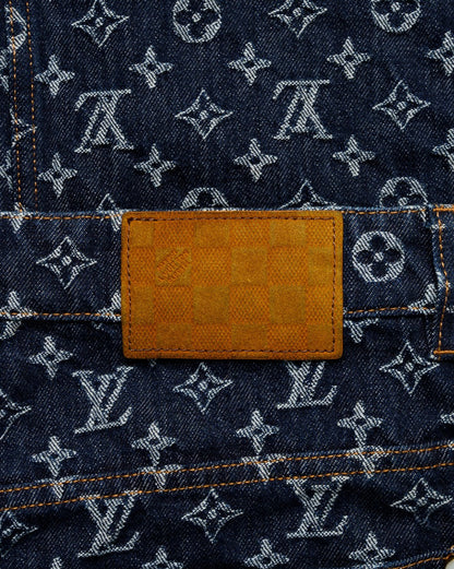 Louis Vuitton Monogram jacquard denim pants Louis Vuitton