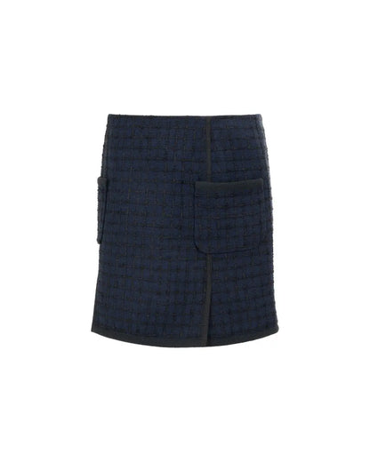 Louis Vuitton tweed navy mini skirt Louis Vuitton