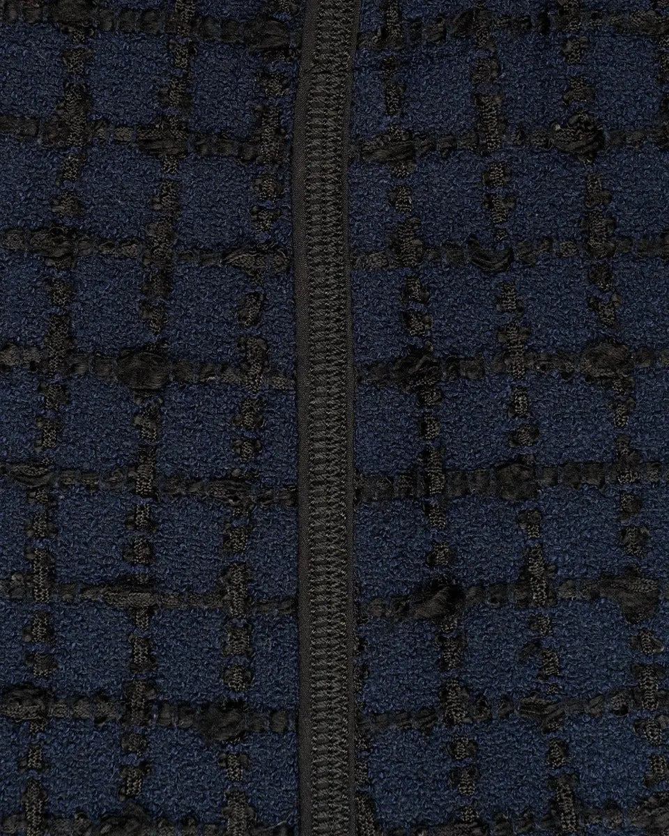 Louis Vuitton tweed navy mini skirt