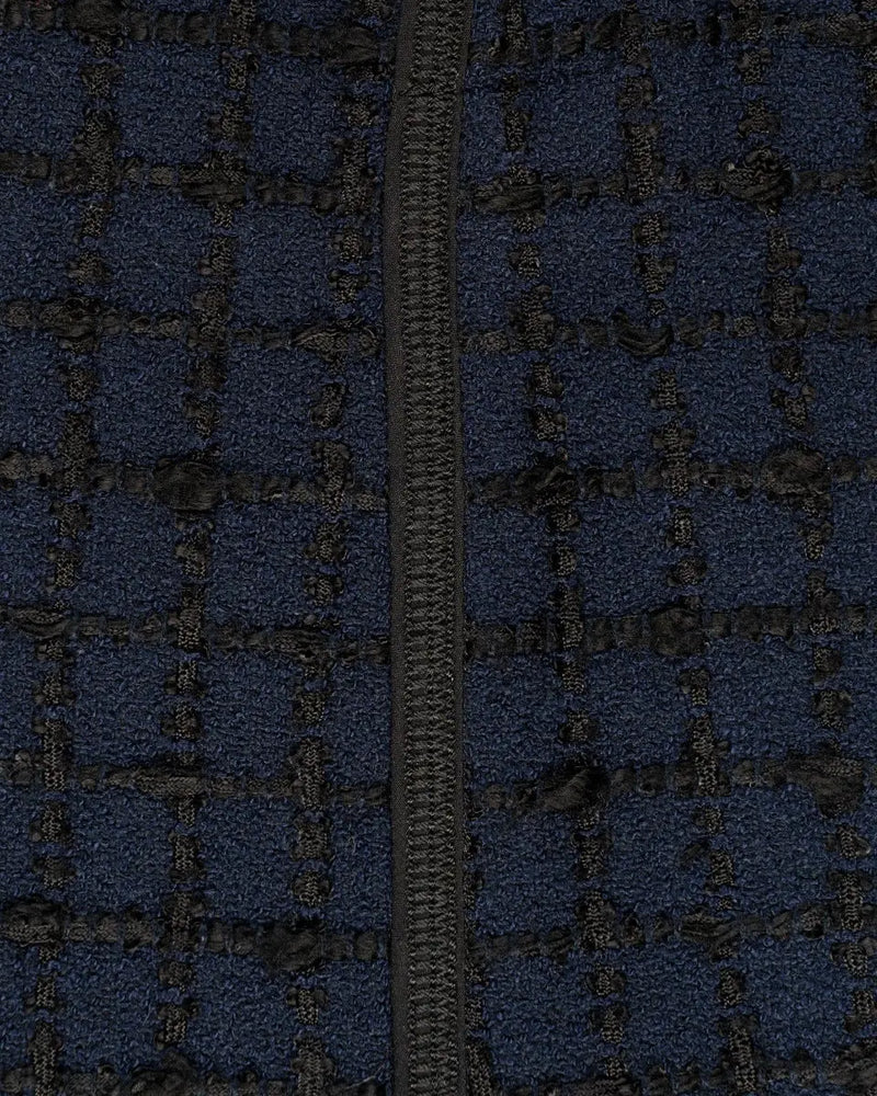Louis Vuitton tweed navy mini skirt thumbnail