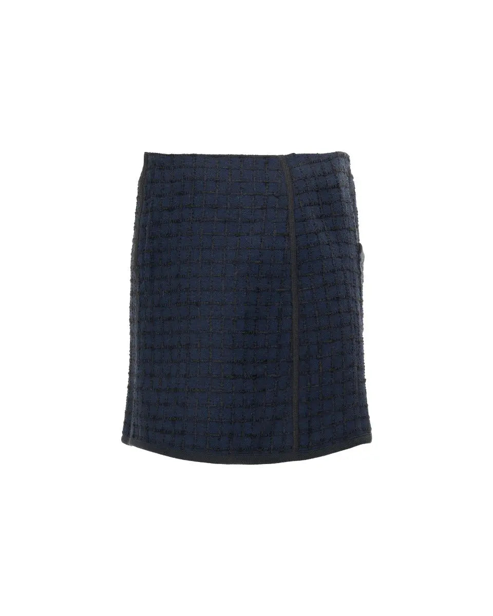 Louis Vuitton tweed navy mini skirt Louis Vuitton