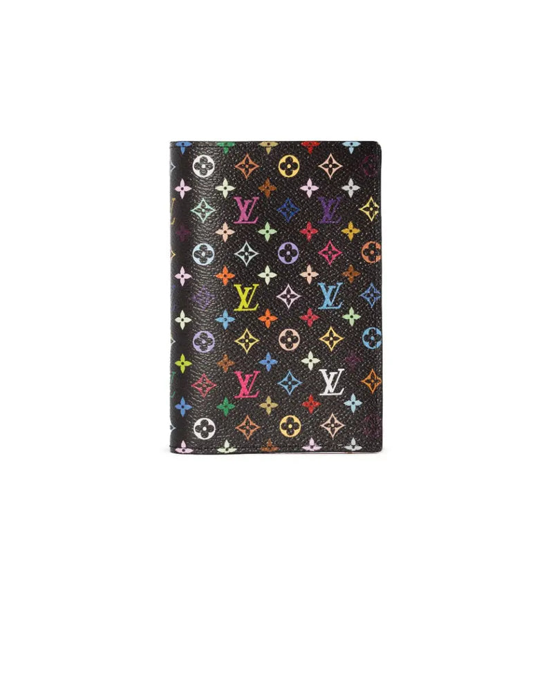 Louis Vuitton x Takashi Murakami black passport cover thumbnail