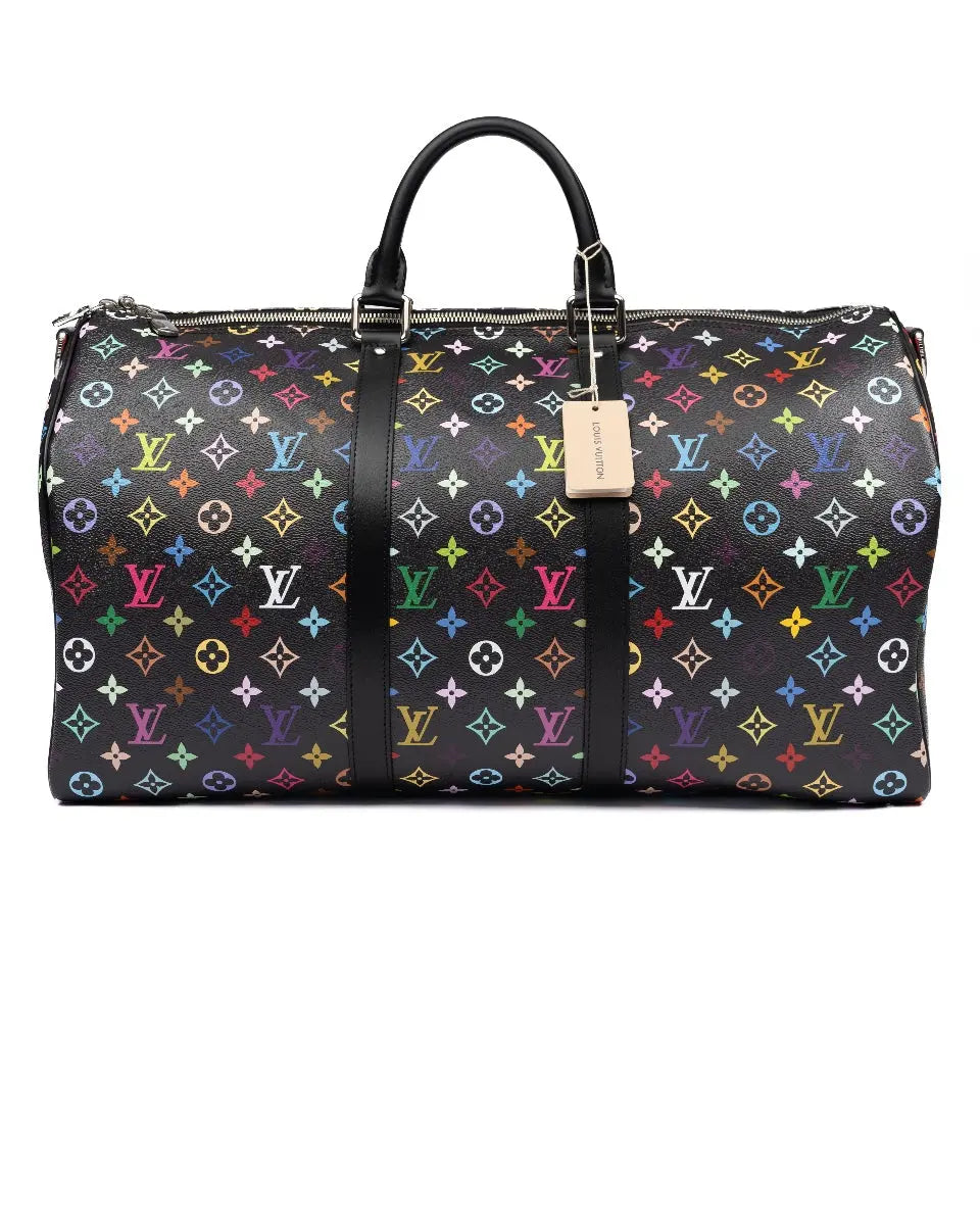 Louis Vuitton x Takashi Murakami Keepall Bandouliere 50 Duffle Bag