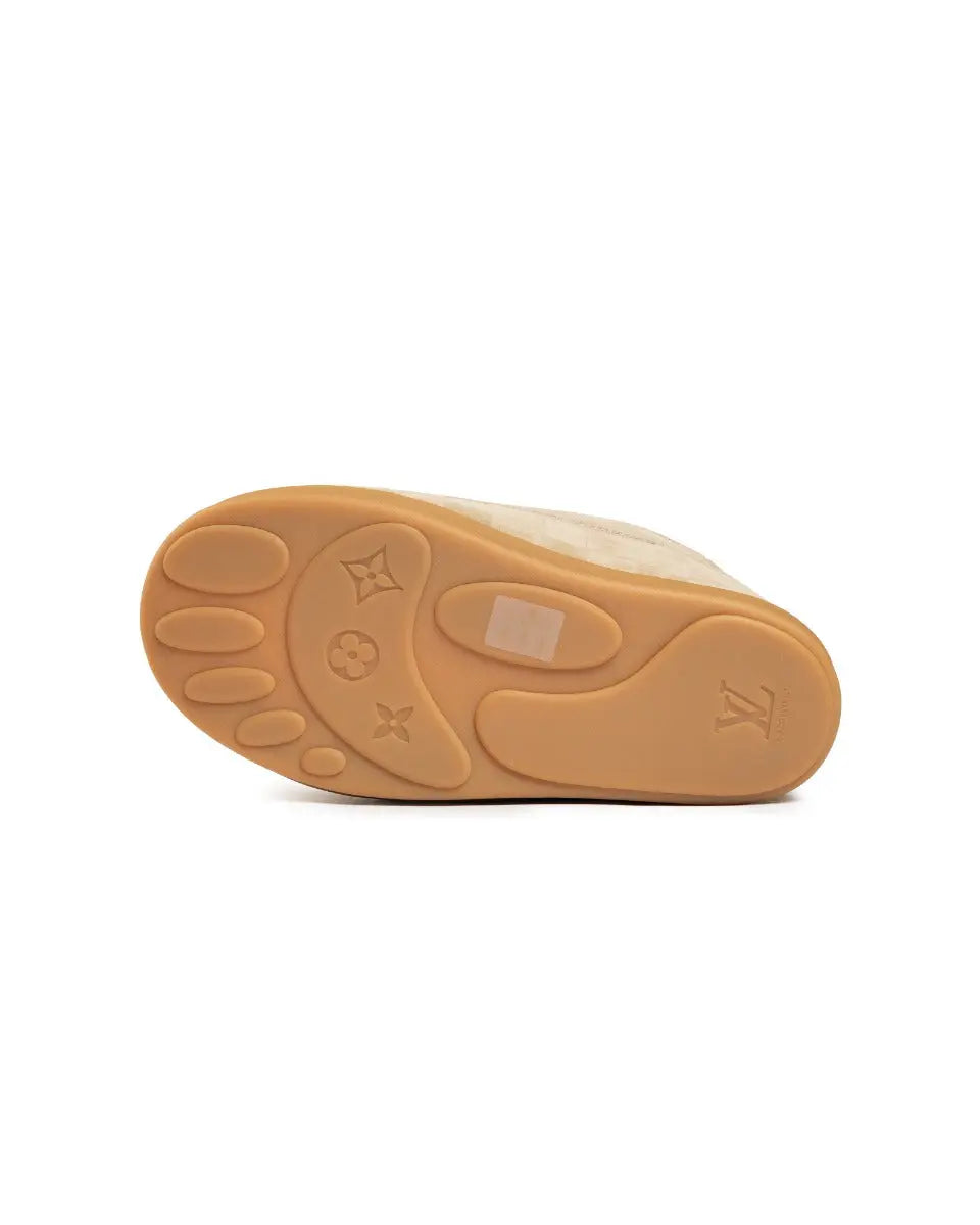 Louis Vuitton Yeti lace-up beige sneakers