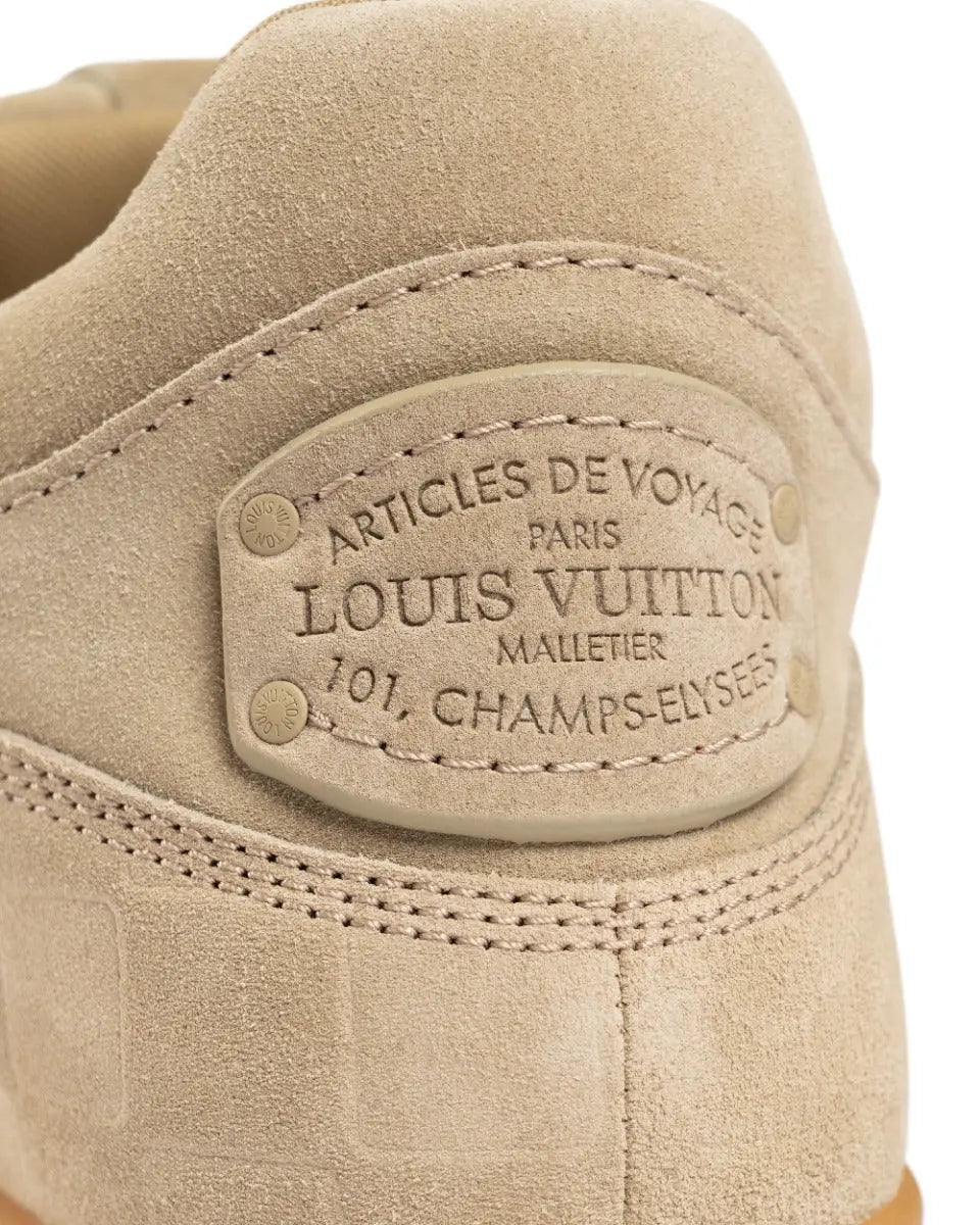 Louis Vuitton Yeti lace-up beige sneakers