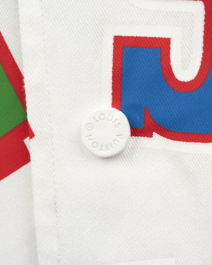 Louis Vuitton x NBA Basketball Letters white overshirt Louis Vuitton
