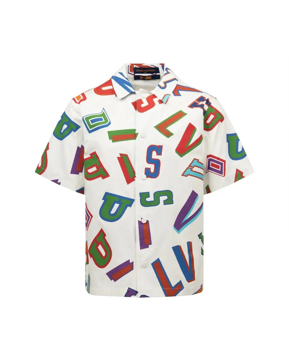 Louis Vuitton x NBA Basketball Letters white overshirt Louis Vuitton