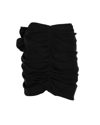 Magda Butrym floral-appliqué silk mini skirt Magda Butrym