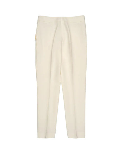 Magda Butrym San Pedro cropped silk cream pants