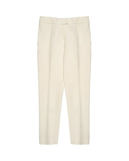 Magda Butrym San Pedro cropped silk cream pants