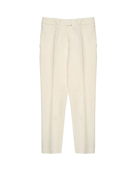 Magda Butrym San Pedro cropped silk cream pants