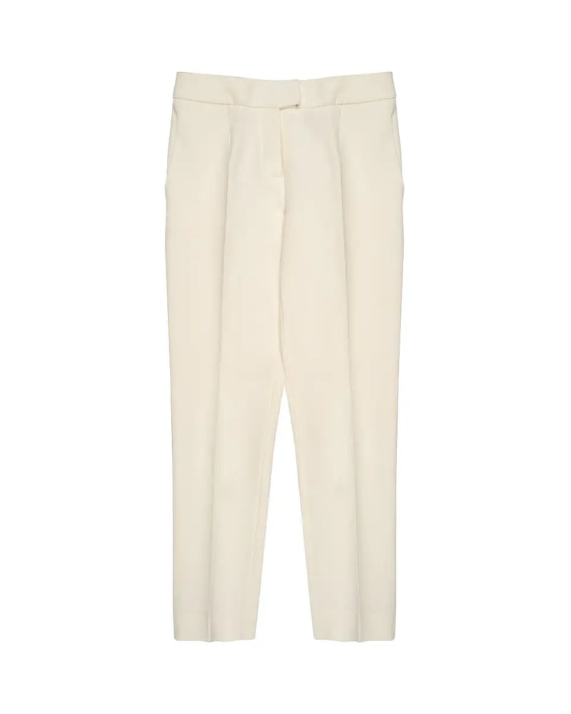 Magda Butrym San Pedro cropped silk cream pants thumbnail