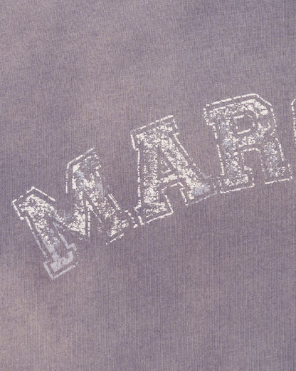 Maison Margiela 10 college logo purple overdyed t-shirt Maison Margiela