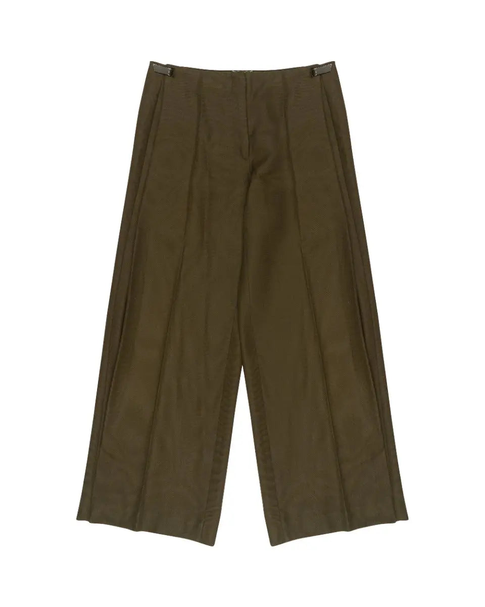 Maison Margiela 10 military green wool pants
