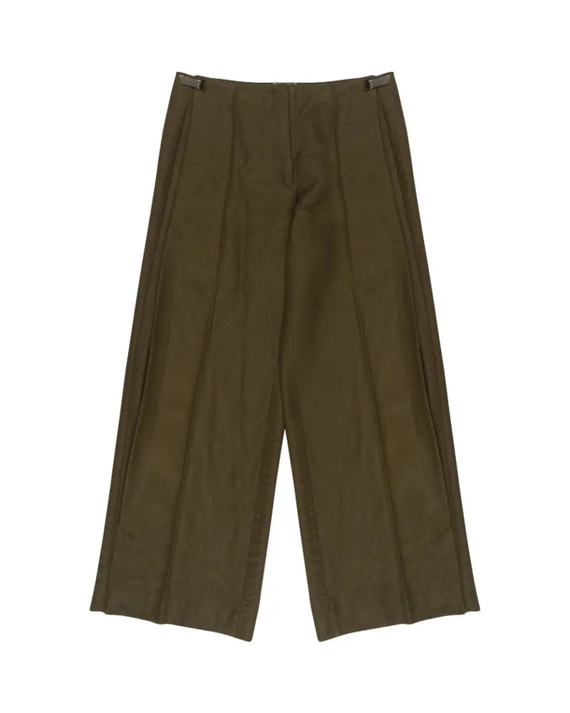 Maison Margiela 10 military green wool pants thumbnail
