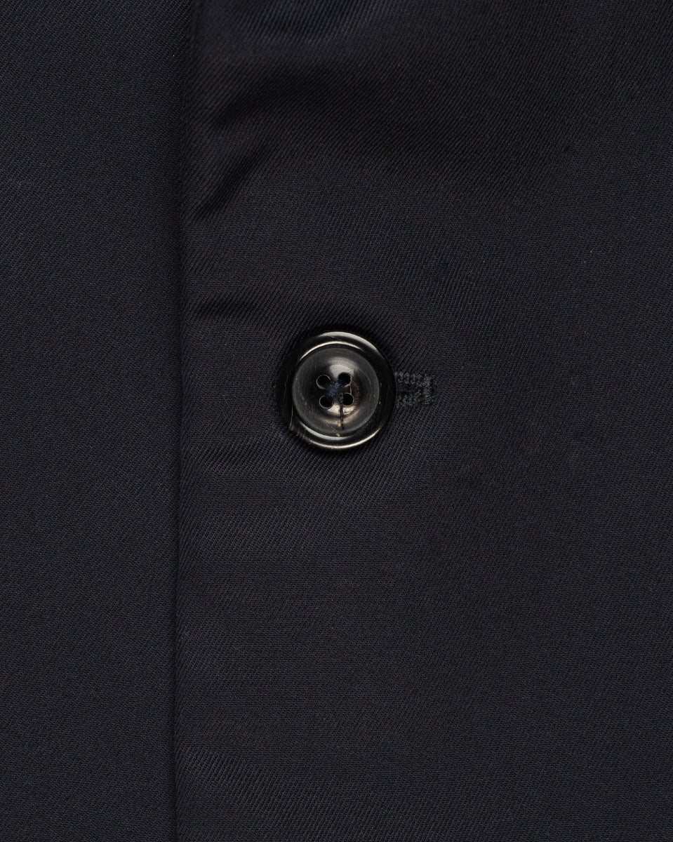 Maison Margiela 10 single-breasted virgin wool navy blazer jacket