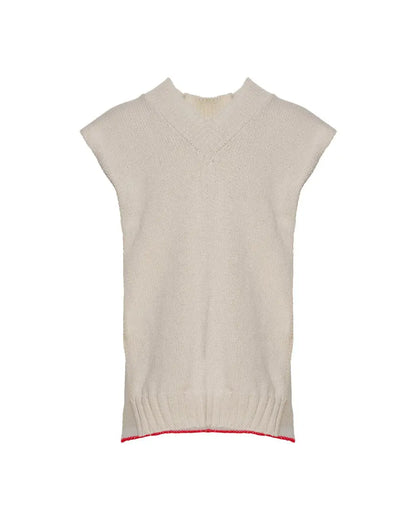 Maison Margiela 10 v-neck poncho knitted vest Maison Margiela
