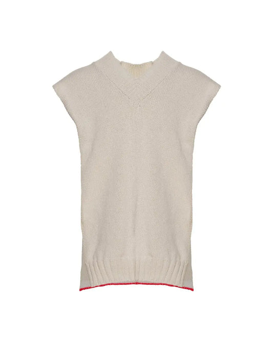 Maison Margiela 10 v-neck poncho knitted vest Maison Margiela