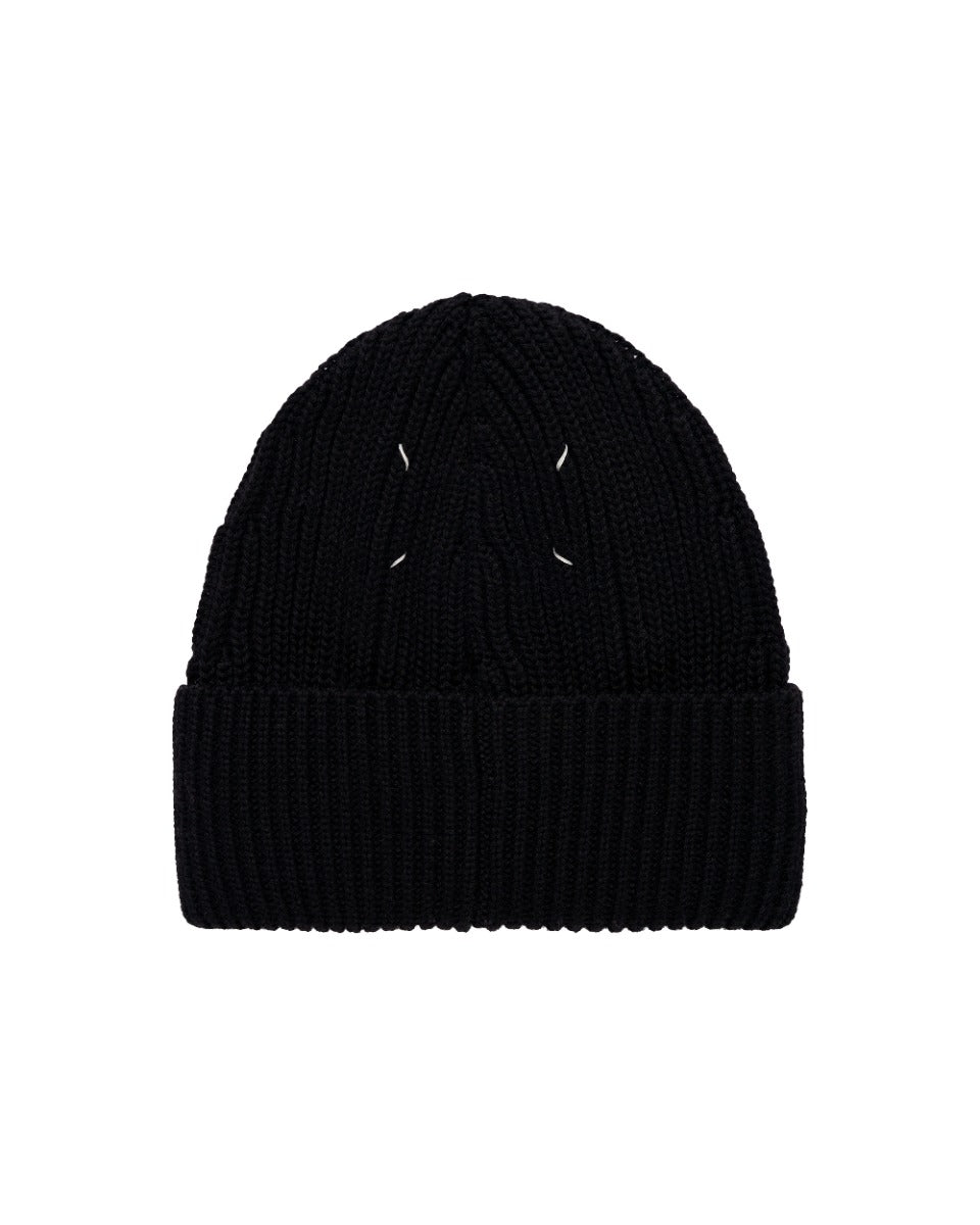 Maison Margiela 14 black woolen beanie