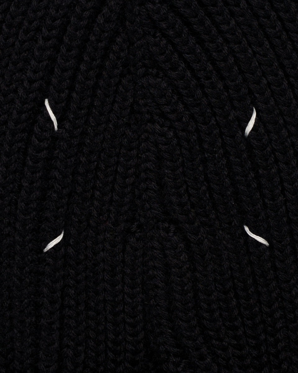 Maison Margiela 14 black woolen beanie Maison Margiela