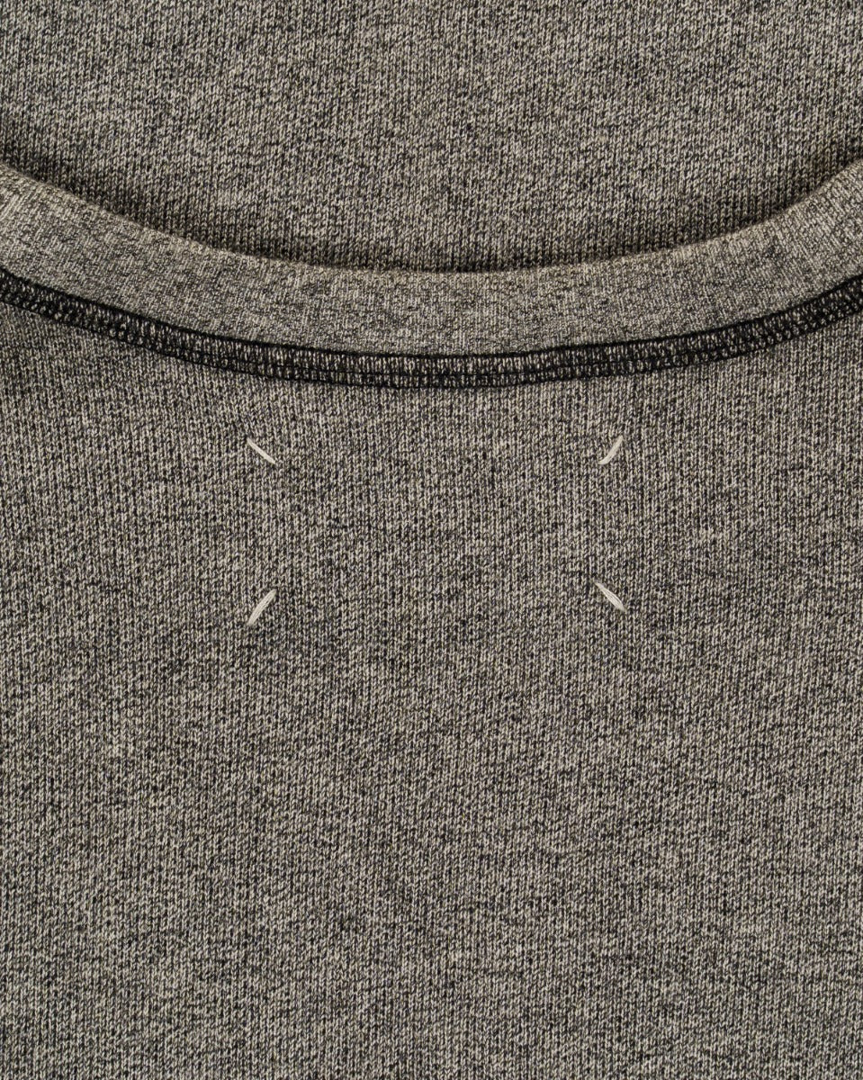 Maison Margiela 14 leather elbow-patch crewneck sweater