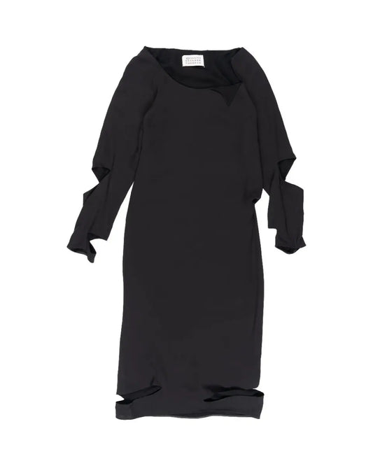 Maison Margiela 1 cut-out tear silk dress Maison Margiela