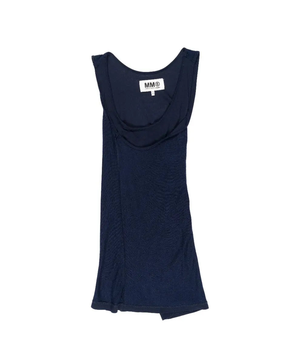 Maison Margiela MM6 fine rib double-layered top Maison Margiela