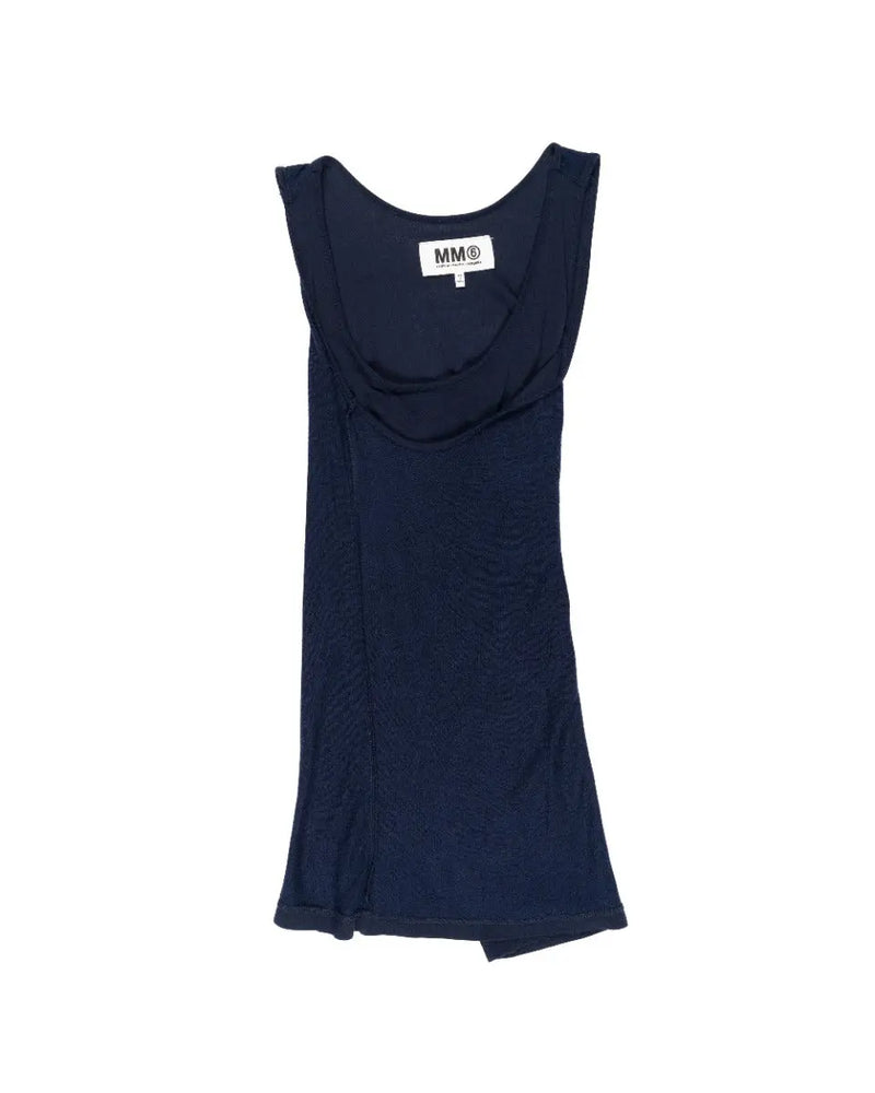 Maison Margiela MM6 fine rib double-layered top thumbnail