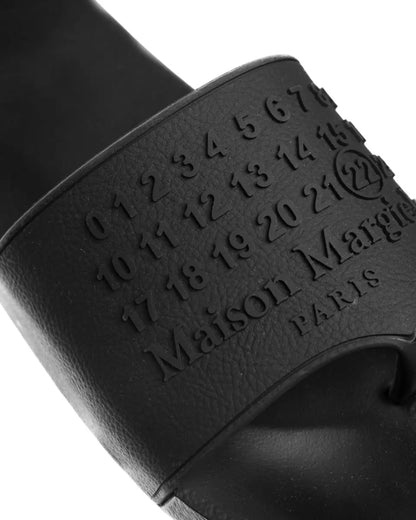 Maison Margiela Tabi spell-out logo slides Maison Margiela