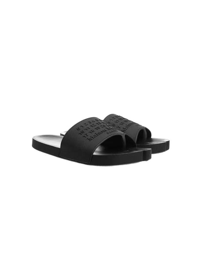 Maison Margiela Tabi spell-out logo slides Maison Margiela