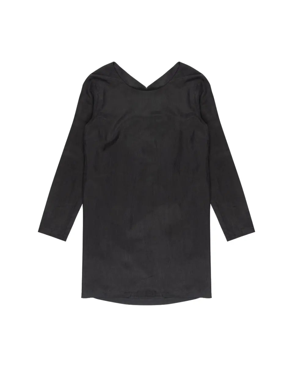 Maison Margiela MM6 silk asymmetrical tunic Maison Margiela