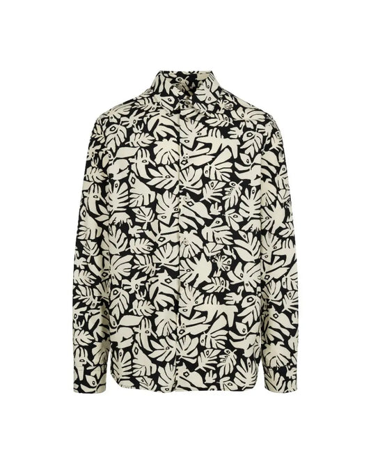 Marni "Eye Leaves" printed button-up shirt Marni