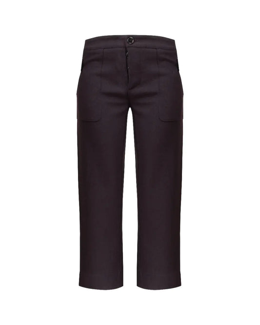 Marni Aubergine laine cropped pants Marni