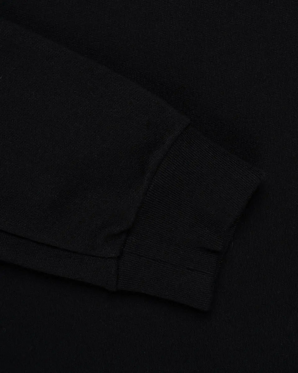 Marni Felpe chest logo black long sleeve t-shirt