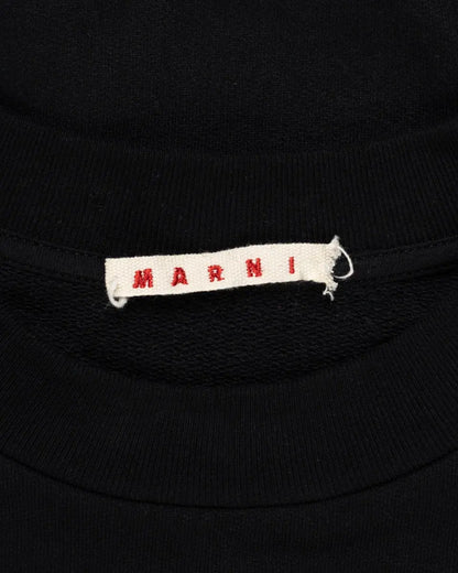 Marni Felpe chest logo black long sleeve t-shirt Marni